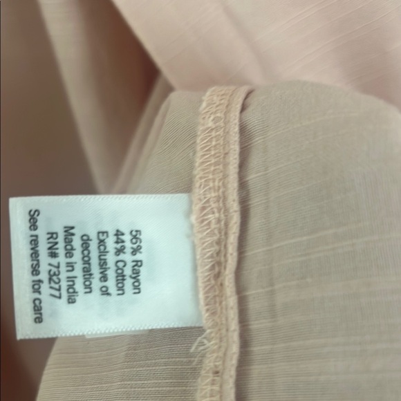 LC Lauren Conrad Pink Button Down Shirt Peter Pan Collar - Picture 12 of 12